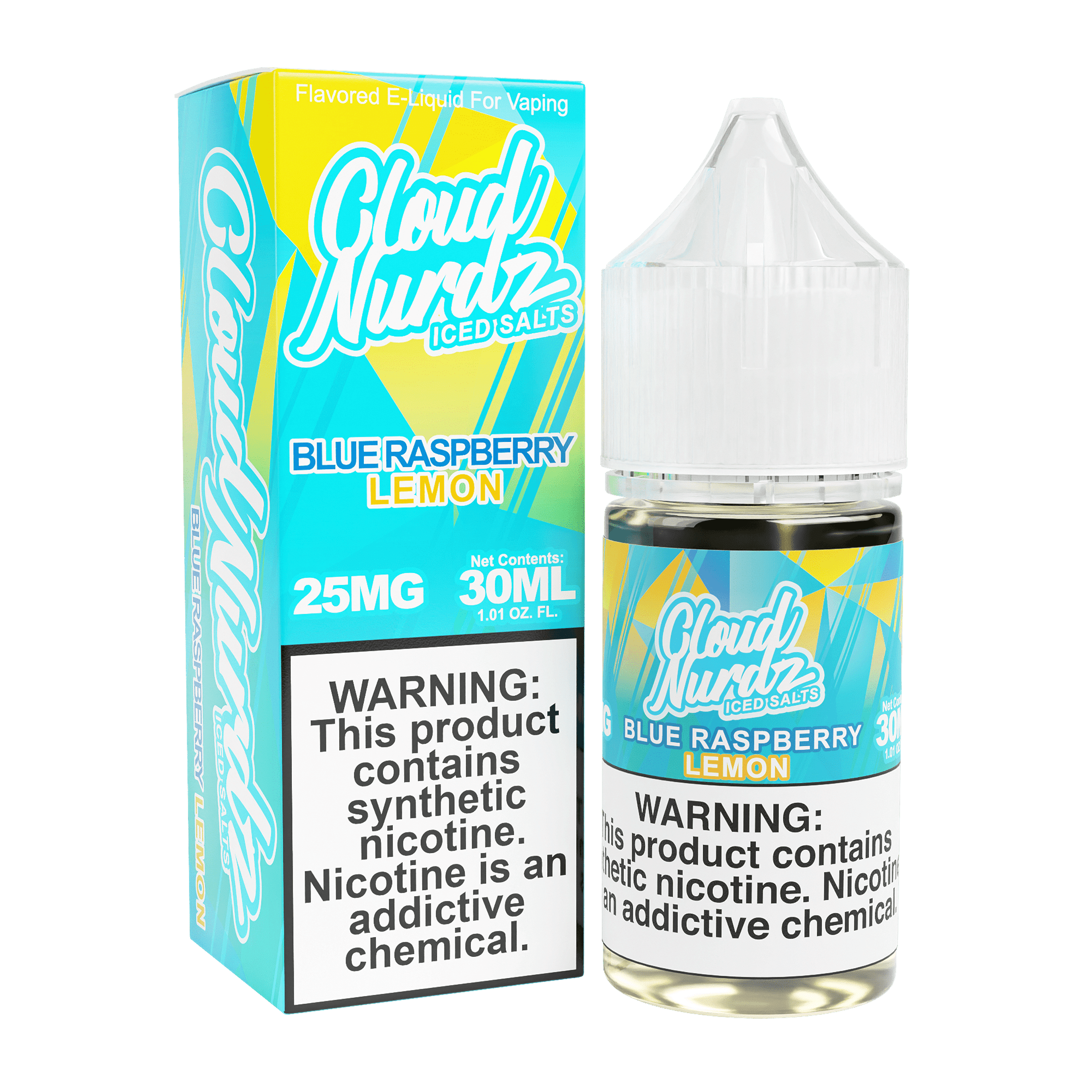 Cloud Nurdz Iced Nicotine Salts Lemon only vapez