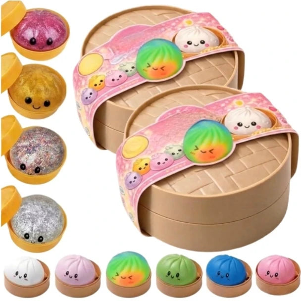 Glitter Dumpling Squishy Mystery Box all