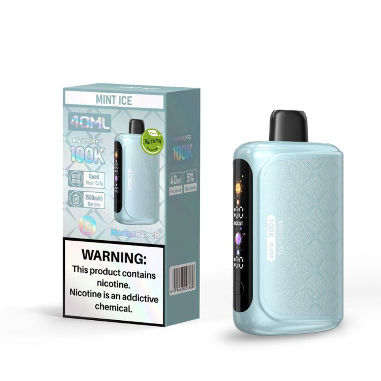 HorizonTech 100K Vape mint ice only vapez