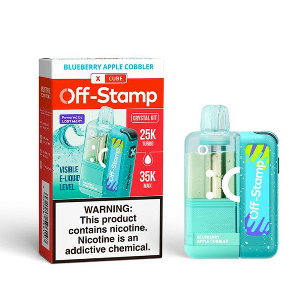Off Stamp X-Cube Crystal Vape Kit Texas Compliant apple only vapez