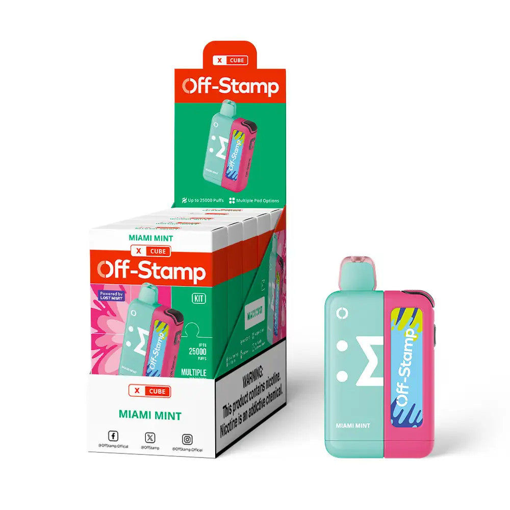 Off Stamp X-Cube Vape Kit Miami mint